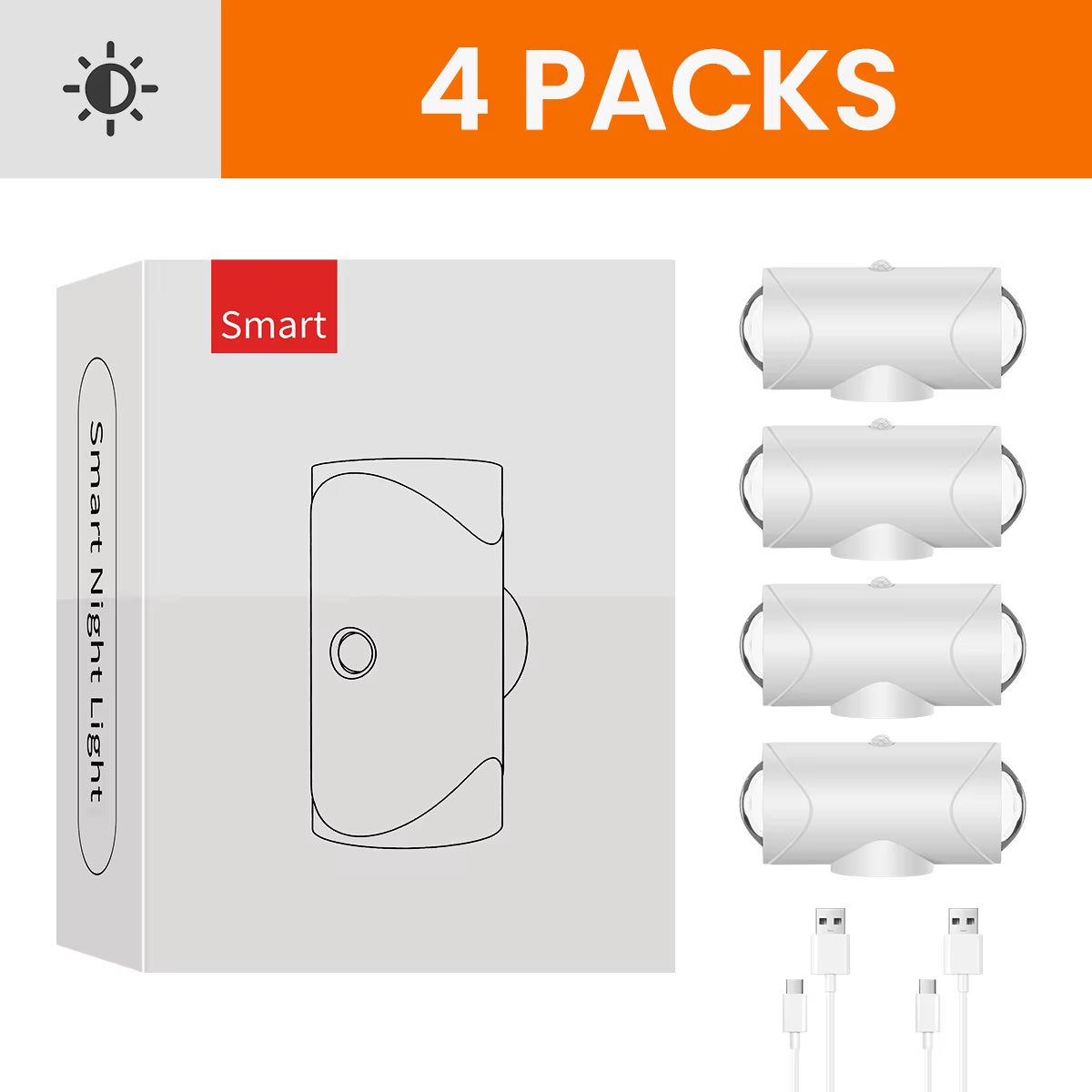 LED Motion Sensor Wall Sconce Lights, 3 Modes, 8 Lighting Colors, USB Rechargeable Magnetic Night Lamp for Bedroom, Bathroom